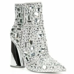Deals ⌛ Steve Madden Vayle Rhinestone Embellished Pointed Toe Booties ✨