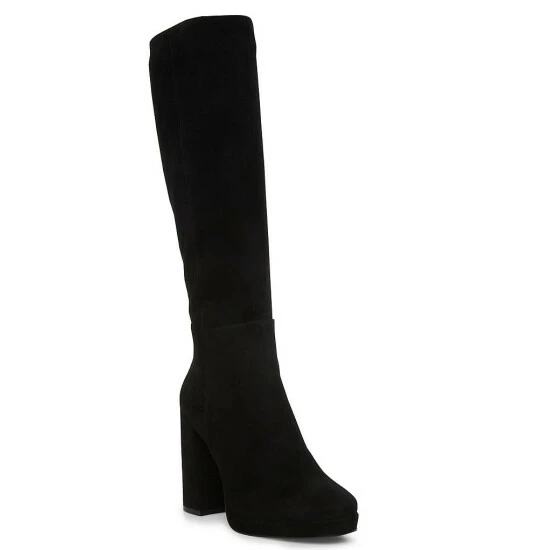 Wholesale 💯 Steve Madden Marcello Suede Block Heel Tall 🥾 Boots Chestnut 🌟 9 Wholesale 💯 Steve Madden Marcello Suede Block Heel Tall 🥾 Boots Chestnut 🌟 - Image 7