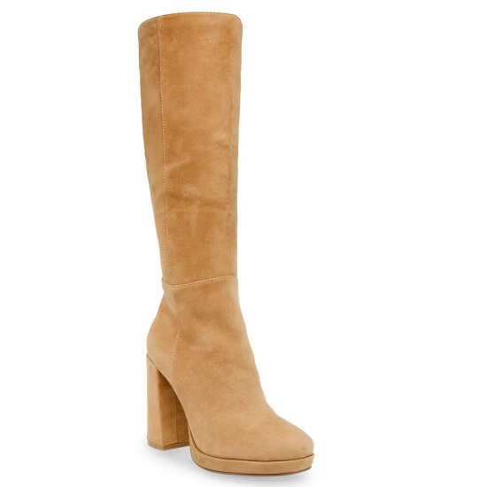 Wholesale 💯 Steve Madden Marcello Suede Block Heel Tall 🥾 Boots Chestnut 🌟 11 Wholesale 💯 Steve Madden Marcello Suede Block Heel Tall 🥾 Boots Chestnut 🌟 - Image 9