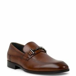 Best reviews of 🤩 Steve Madden Men's Valon Leather Bit Embellishment 👗 Dress Slip-Ons Tan ✨