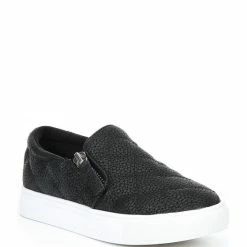 Wholesale ⌛ Steve Madden 👧 Girls' J-Glamm Quilted Slip-On 👟 Sneakers (Toddler) Black ✔️