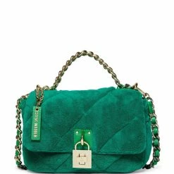 Discount ⌛ Steve Madden Terra Terry Cloth Crossbody Bag Green 🤩
