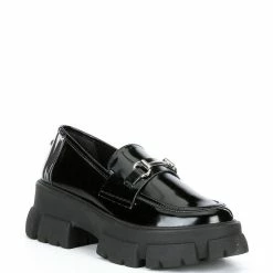 Flash Sale 👍 Steve Madden Trifecta Bit Buckle Lug Sole Platform Loafers White 🔔