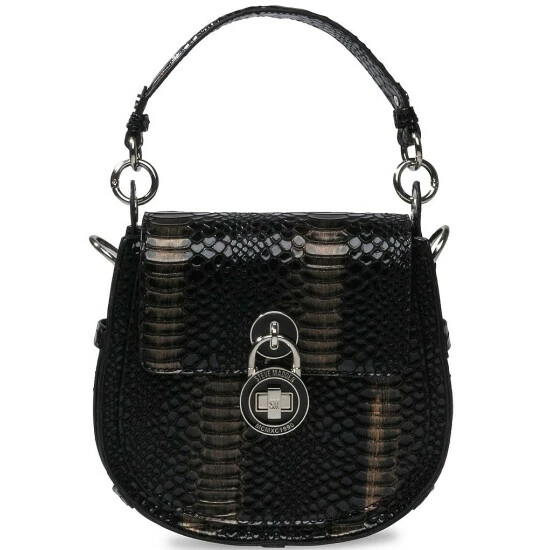 Best deal ๐ Steve Madden Aubreew Snake Embossed Saddle Shoulder Bag Black ๐ 3 Best deal ๐ Steve Madden Aubreew Snake Embossed Saddle Shoulder Bag Black ๐