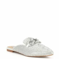 Cheap 👏 Steve Madden Finn Rhinestone Chain Detail 👗 Dress Mules 🧨