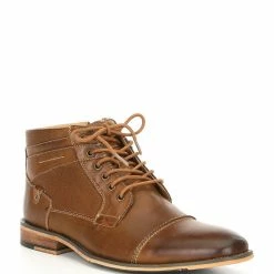 Cheap 🥰 Steve Madden Men's Jotter Cap Toe 🥾 Boots Black 🤩