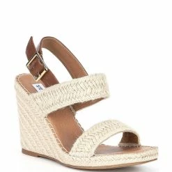 Best deal 🎁 Steve Madden Uri Raffia Espadrille Wedge 🩴 Sandals 🎁