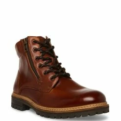 Cheap 🎉 Steve Madden Men's Xandr Leather Combat 🥾 Boots Black 😍