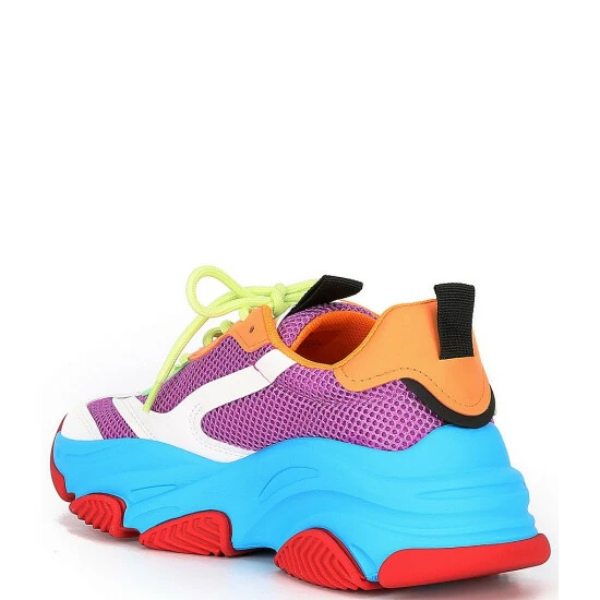 Top 10 🎉 Steve Madden Possession Color Block Chunky Lace-Up 👟 Sneakers Blue Multi 🔥 5 Top 10 🎉 Steve Madden Possession Color Block Chunky Lace-Up 👟 Sneakers Blue Multi 🔥 - Image 3