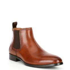 Best Sale 😉 Steve Madden Men's Duke Leather Chelsea 🥾 Boots Black 🛒