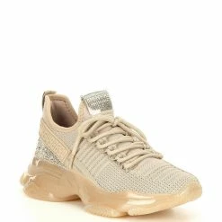 Buy ✔️ Steve Madden Maxima Rhinestone Embellished Chunky Platform Lace-Up 👟 Sneakers Blush/multi 😉